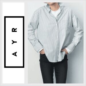 AYR The Deep End Button Down Striped Shirt M
